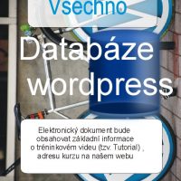 Kurz -databáze wordpress